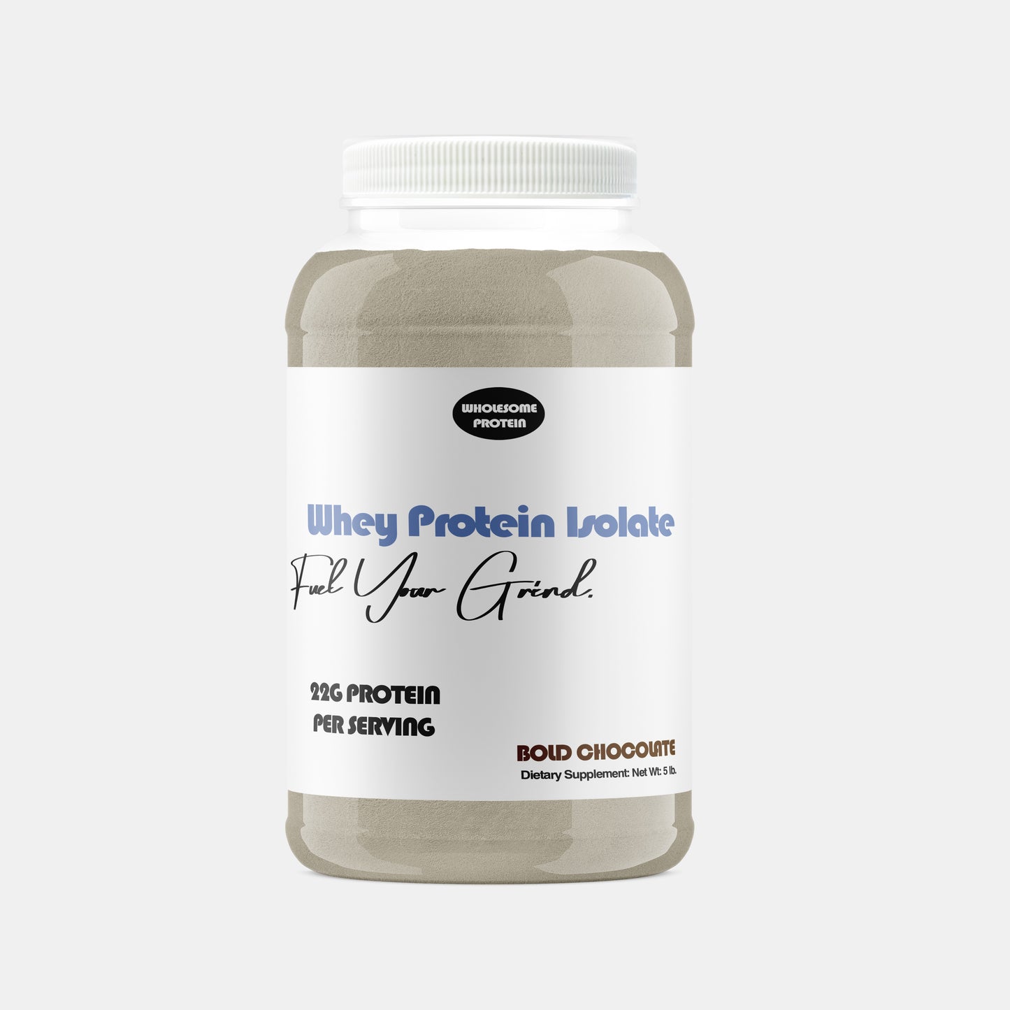 WHOLESOME PROTEIN 5LB WHEY PROTEIN ISOLATE - BOLD CHOCOLATE