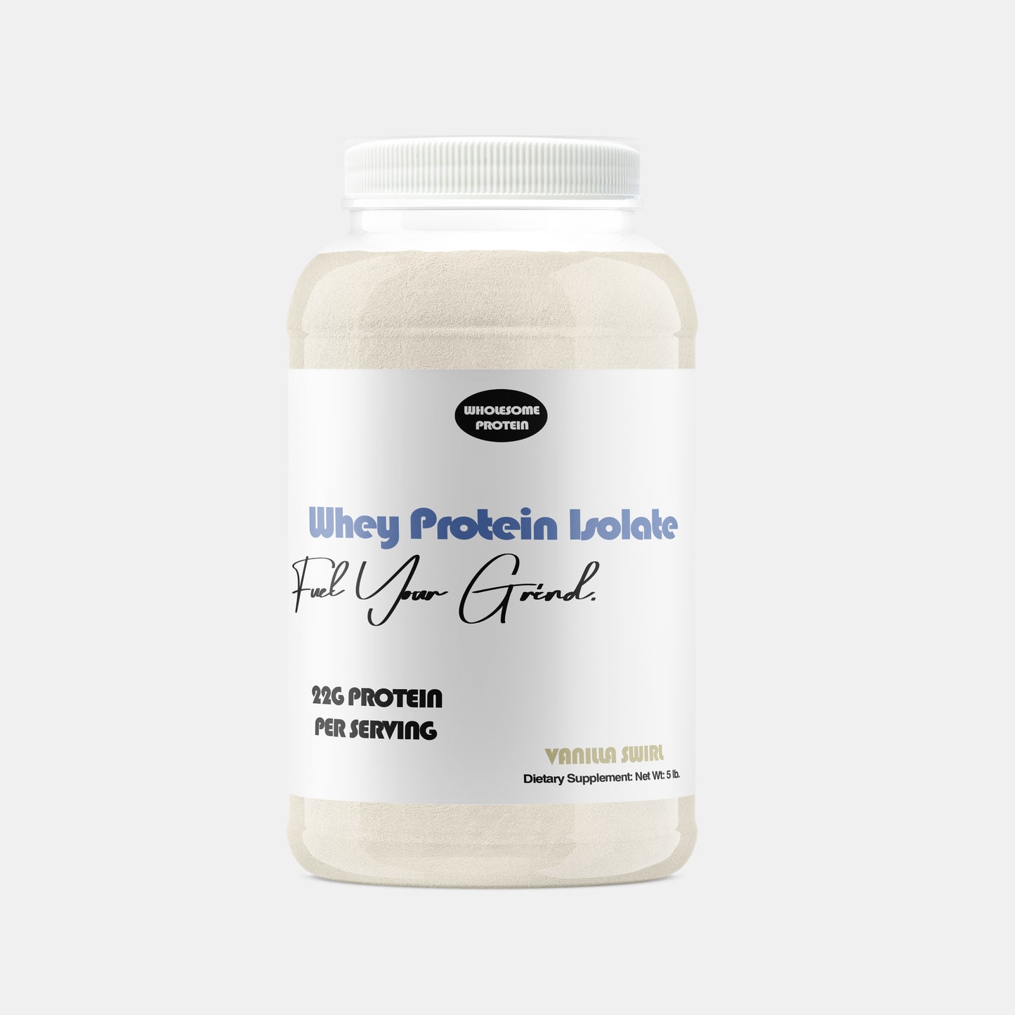 WHOLESOME PROTEIN 5LB WHEY PROTEIN ISOLATE - VANILLA SWIRL