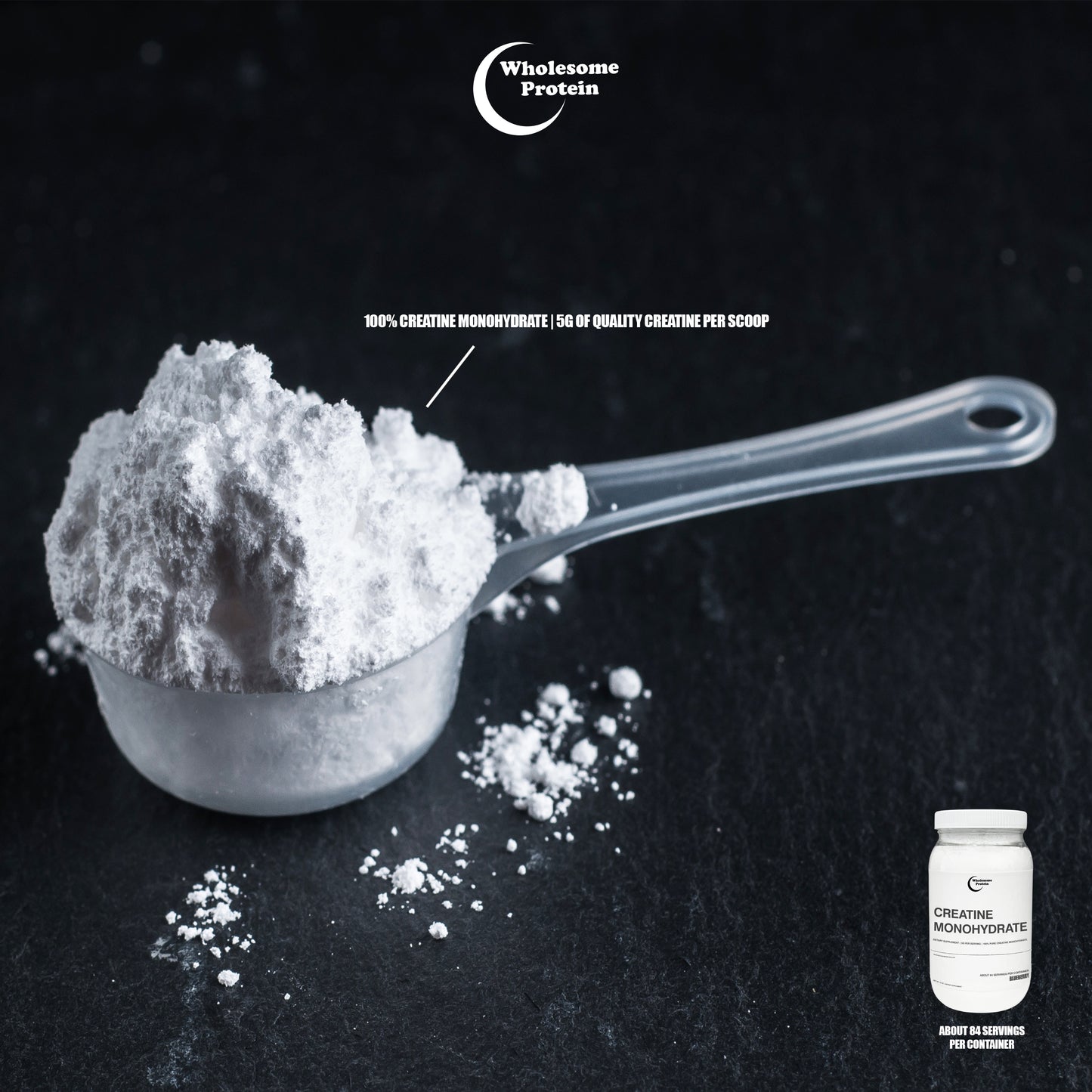 WHOLESOME PROTEIN 100% CREATINE MONOHYDRATE - GREEN APPLE