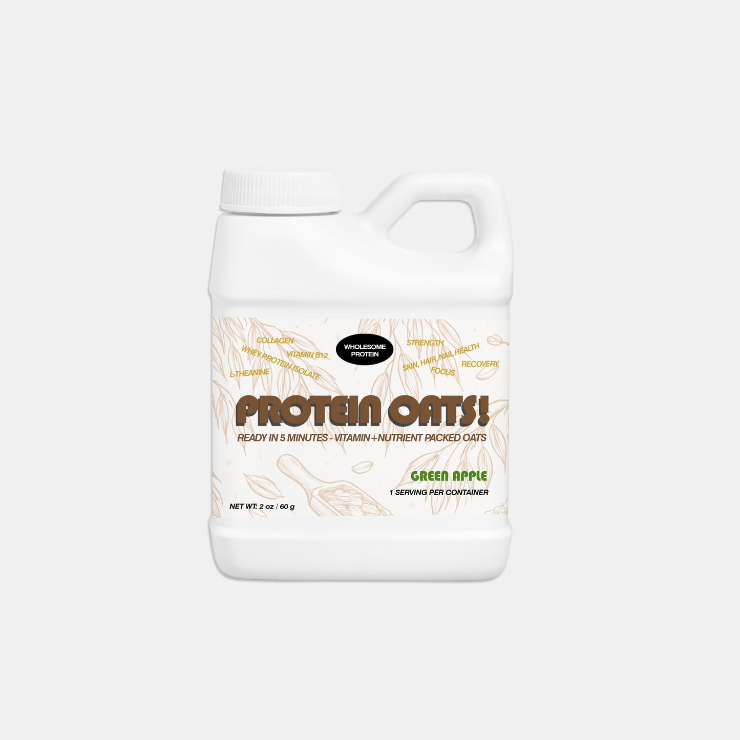 READY-TO-GO PROTEIN OATS - GREEN APPLE