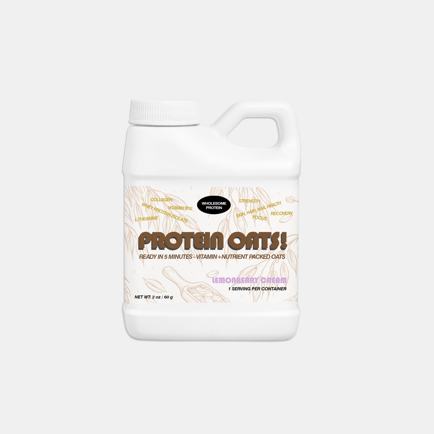 READY-TO-GO PROTEIN OATS -LEMON BERRY CREAM