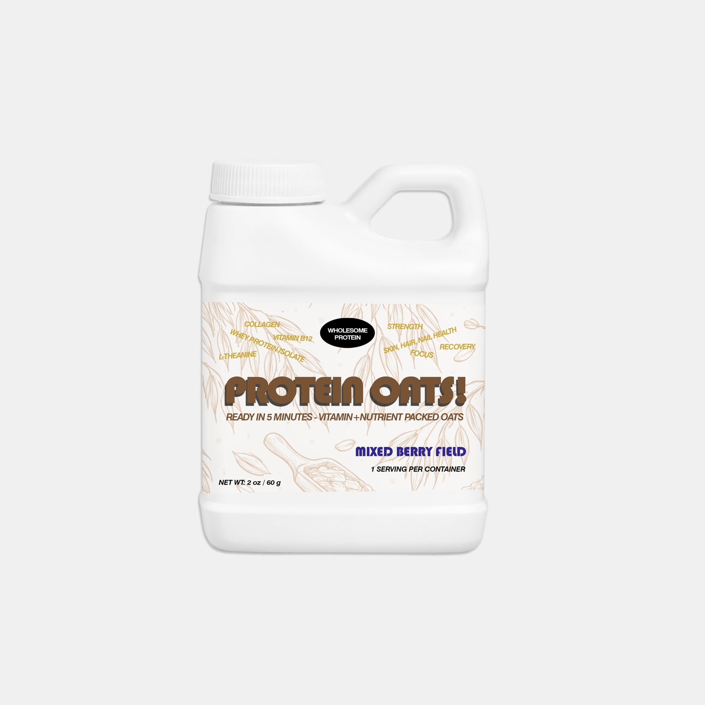 READY-TO-GO PROTEIN OATS - MIXED BERRY FIELD