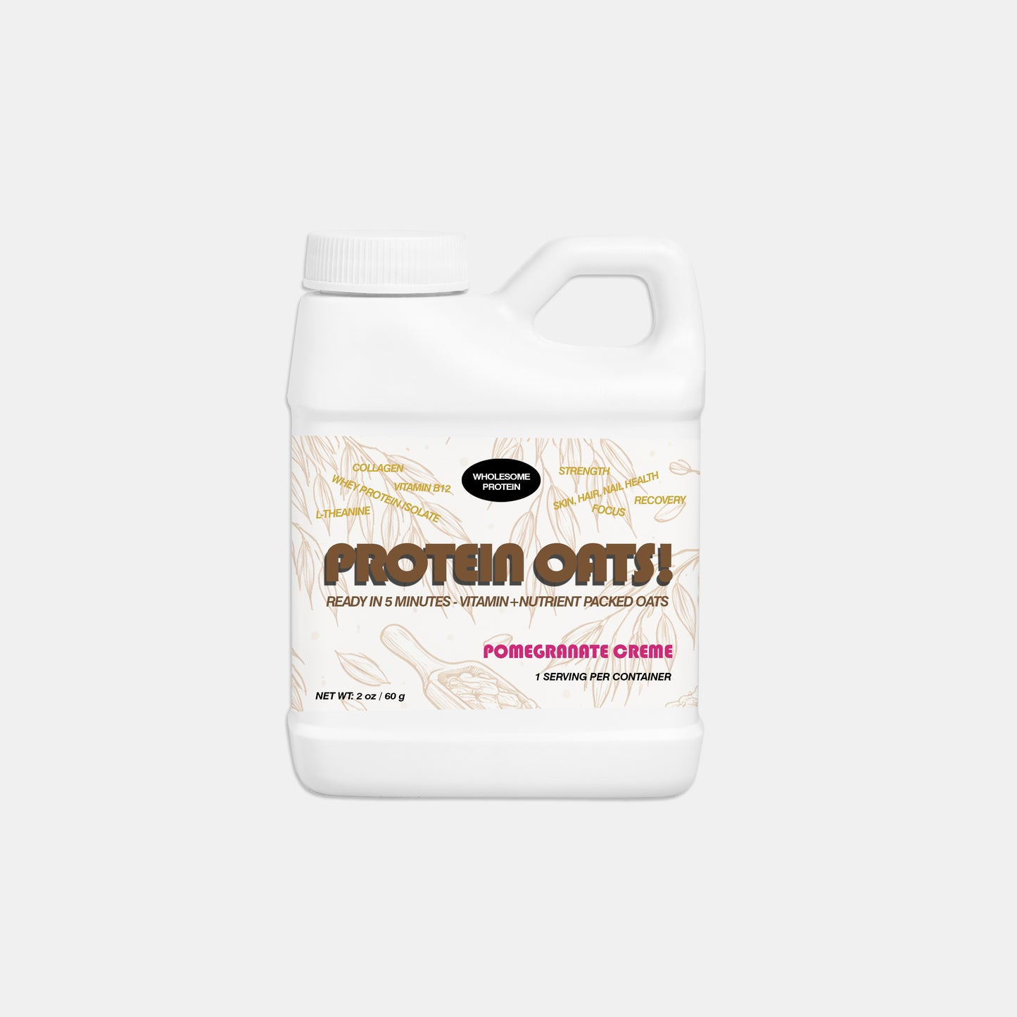 READY-TO-GO PROTEIN OATS - POMEGRANATE CREME