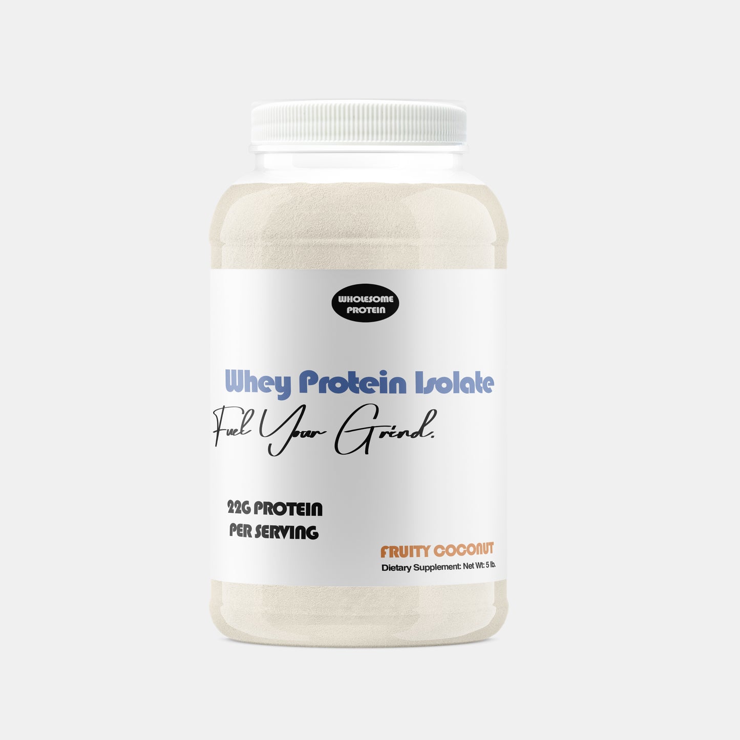 WHOLESOME PROTEIN 5LB WHEY PROTEIN ISOLATE - FRUITY COCONUT