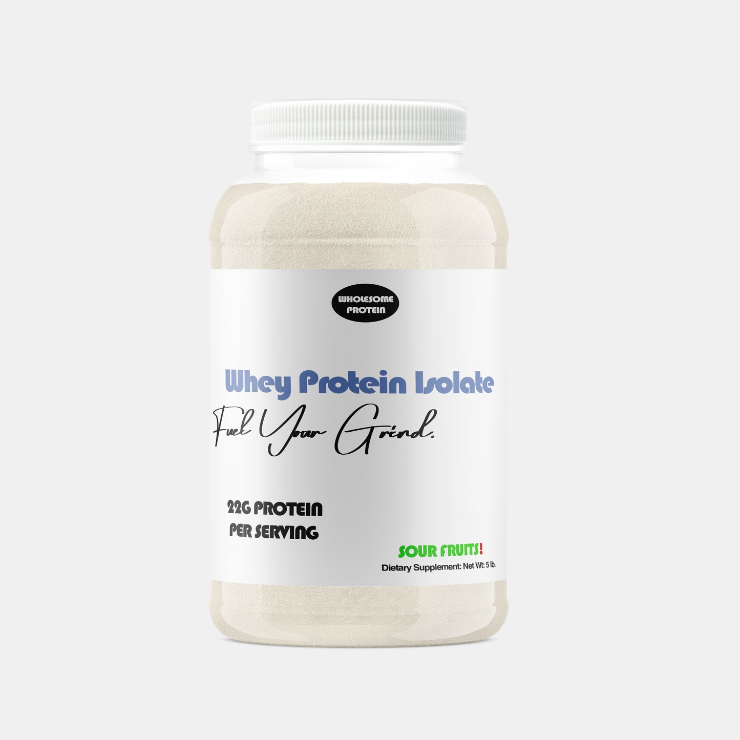 WHOLESOME PROTEIN 5LB WHEY PROTEIN ISOLATE - SOUR FRUITS