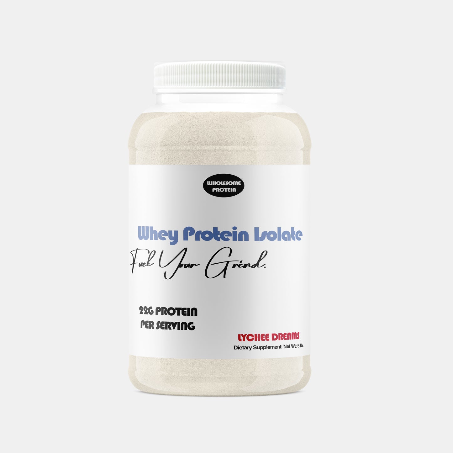 WHOLESOME PROTEIN 5LB WHEY PROTEIN ISOLATE - LYCHEE DREAMS